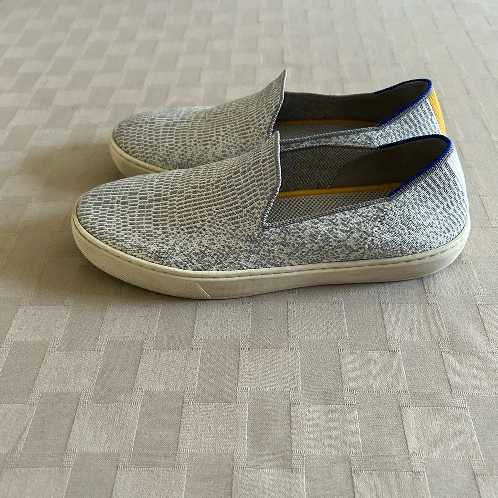 Rothy’s The Original Slip On Sneakers in Opal Python